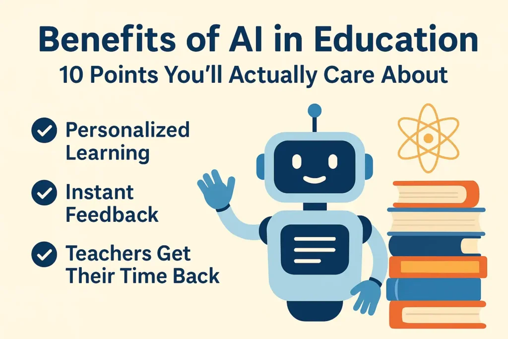 Benefits of AI in education 10 points